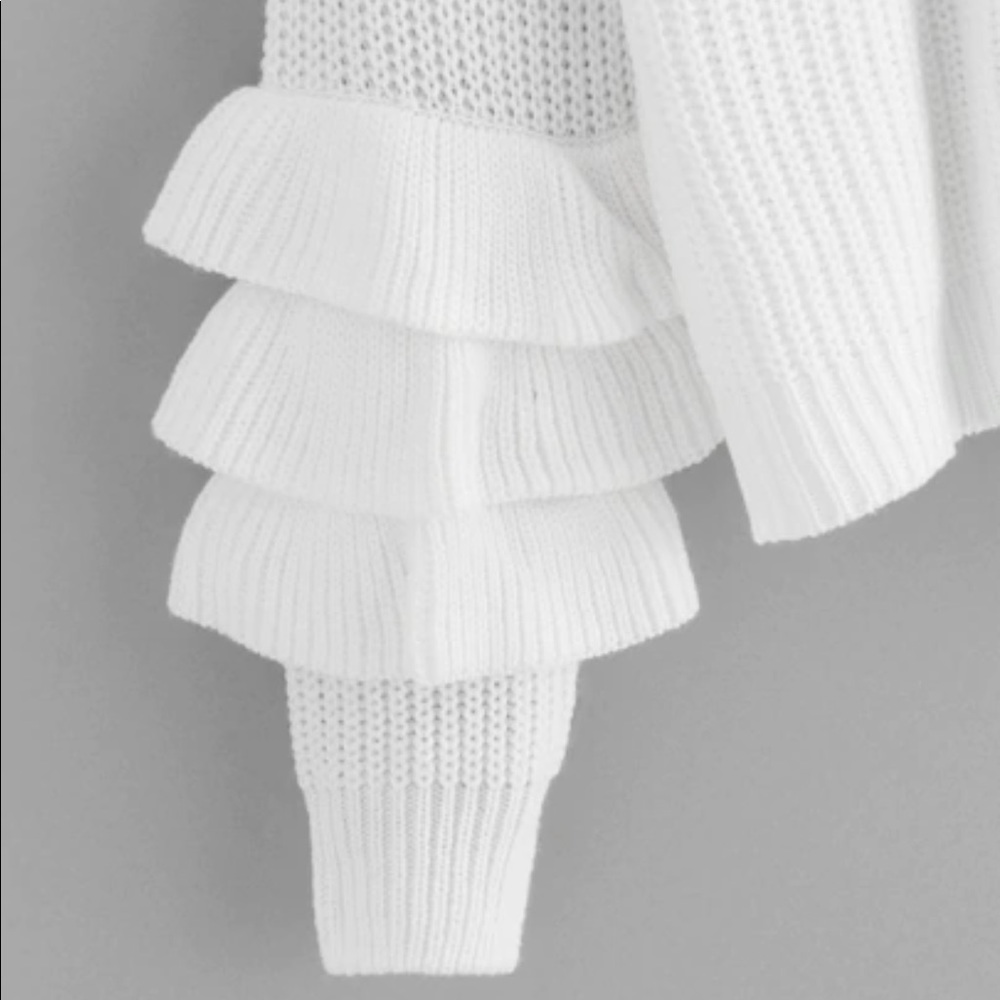Long Sleeve Crew Neck Knit Pullover Sweater - Picture 4 of 5